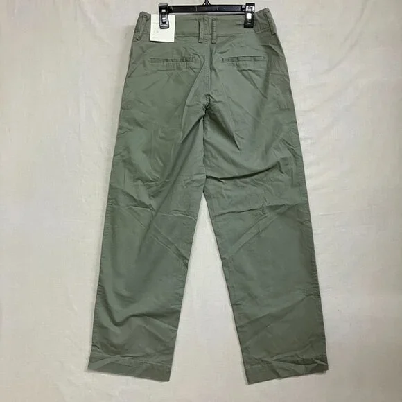 NWT A New Day Women's Olive Green Mid-Rise Straight Leg Stretch Chino Pants - Picture 11 of 16